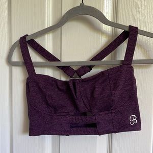 Buxom Bombshell Sportswear Sports Bra. Gorgeous purple color.